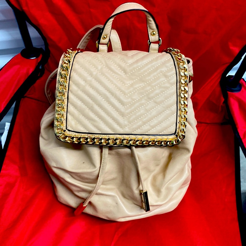 Cute ***Vintage***Everyday Bag - Rose Gold Soft Pink Aldo’s Backpack Purse